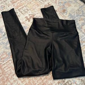 Faux leather leggings